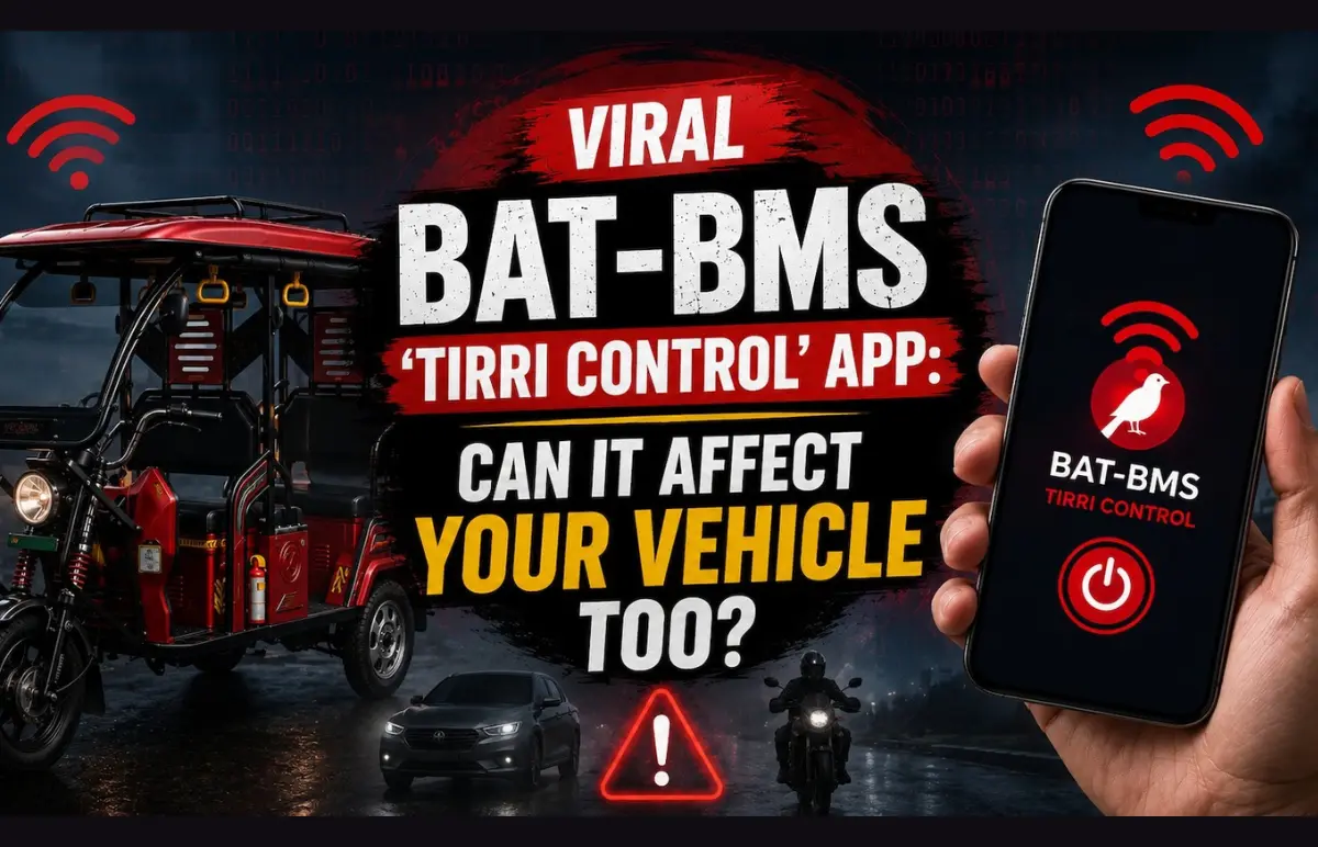 E-Rickshaw Bluetooth Hack: How the Viral BAT-BMS App is Stopping EVs Featured Image